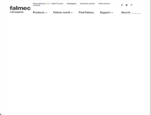 Tablet Screenshot of en.falmec.com