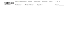 Tablet Screenshot of falmec.es